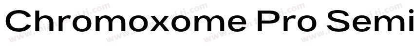 Chromoxome Pro Semi Bold Regular字体转换